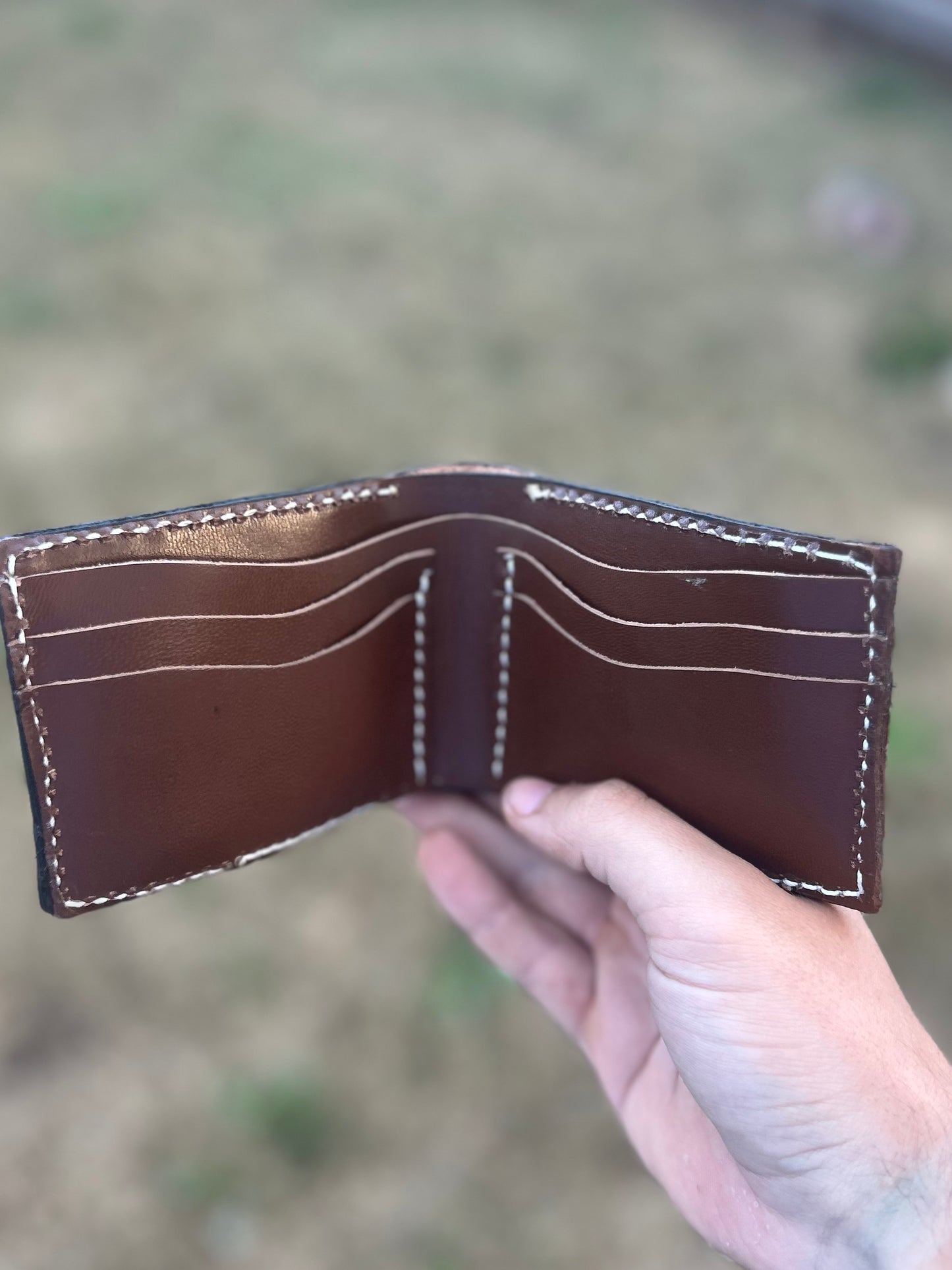 Floral Tooled Bi-Fold Wallet